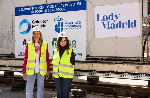 La construcción del gran colector de aguas de Pozuelo arranca con el montaje de la tuneladora 'Lady Madrid'