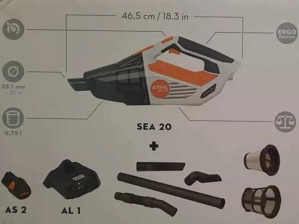 ASPIRADOR STIHL A BATERIA SEA20.0 SET