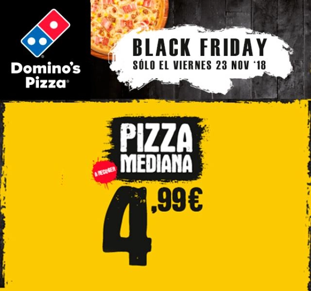 Pizzas Medianas a 4,99€