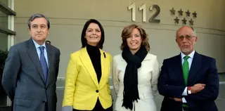 La alcaldesa y la consejera de Presidencia y Justicia asisten al primer aniversario del servicio del 112 en las redes sociales