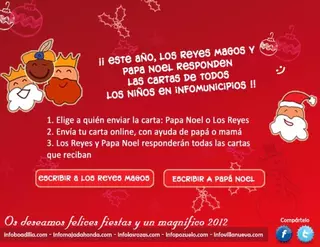 Los Reyes Magos y Papá Noel responderán las cartas de los niños en InfoPozuelo.com
