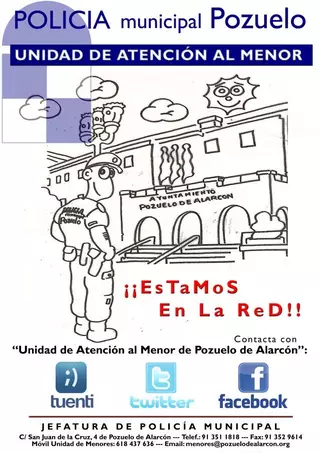La Unidad de Atención al Menor y Educación Vial de Pozuelo ya está en las redes sociales