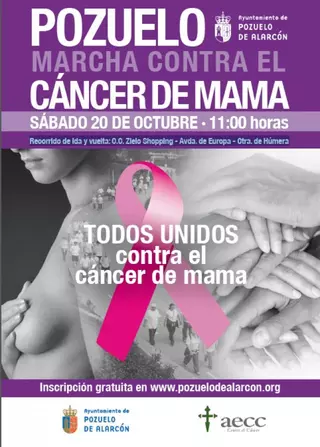 El Ayuntamiento organiza una marcha contra el cáncer de mama el próximo día 20 de octubre
