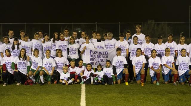 El Club de Fútbol Pozuelo se suma a los actos del Día Internacional para la Eliminación de la Violencia contra las Mujeres