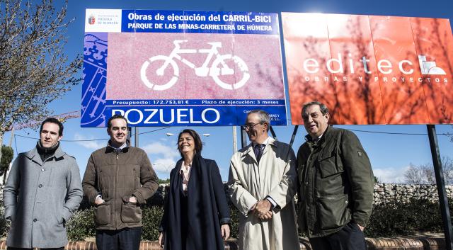 El Ayuntamiento de Pozuelo incorpora 2,5 nuevos kilómetros a la red de carril bici del municipio