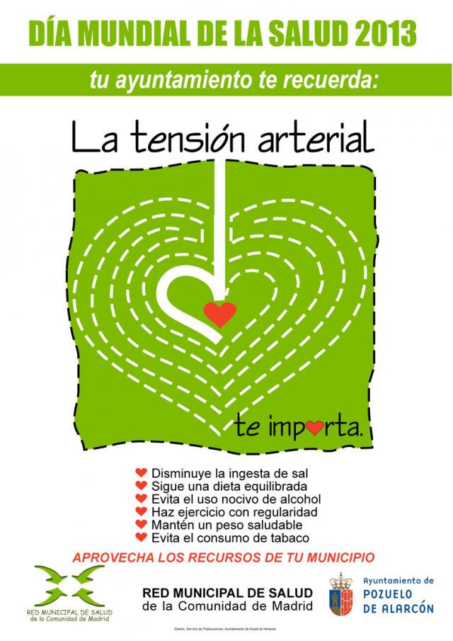 Pozuelo conmemora el Día Mundial de la Salud con una campaña para prevenir la hipertensión