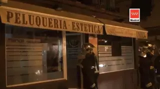 Se derrumba la cubierta de una peluquería en Pozuelo