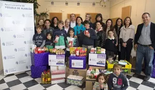 Los colegios de Pozuelo reúnen más de 1.500 kilos de comida en la campaña escolar de recogida de alimentos