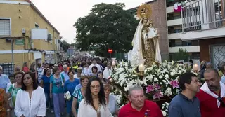 La misa y la procesión en el Día de la Virgen ponen fin a las fiestas de La Estación