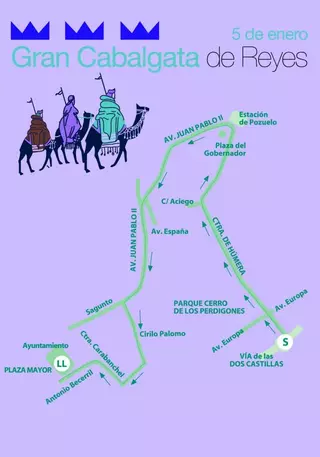 Pozuelo de Alarcón ya está preparado para la llegada de los Reyes Magos de Oriente este domingo