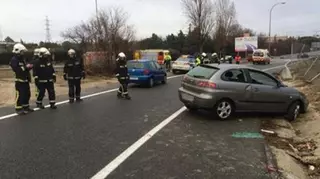 Una mujer herida leve tras un accidente de tráfico en Pozuelo