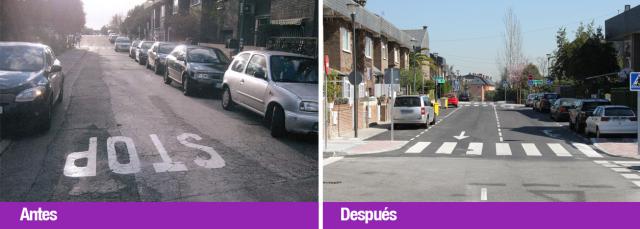 El Ayuntamiento establece el doble sentido en un tramo de la calle Madroño del Paular y crea nuevas plazas de aparcamiento