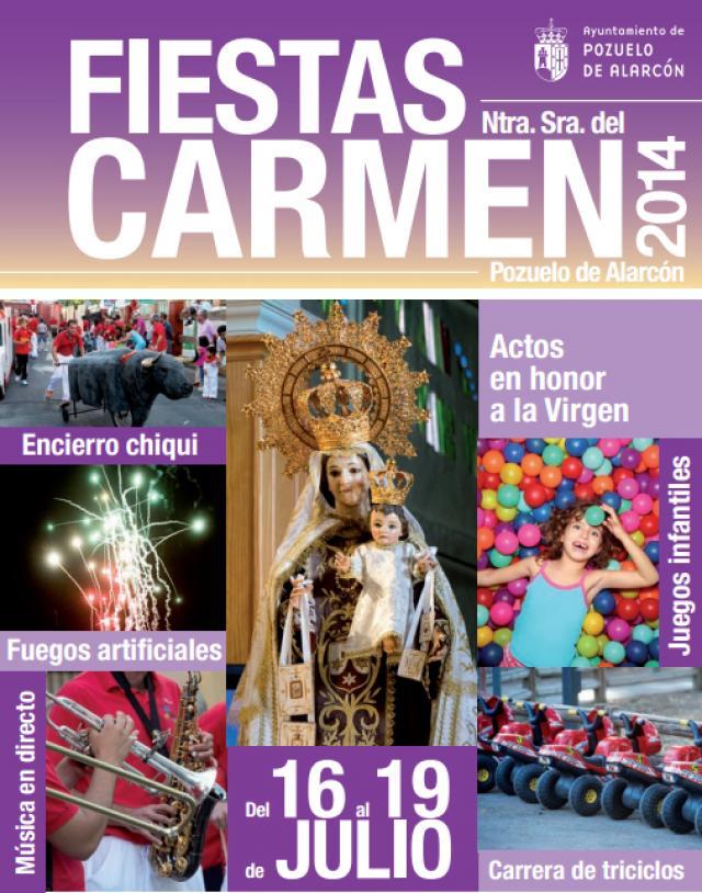 Fiestas del Carmen 2014. Del 16 al 19 de Juilio en Pozuelo
