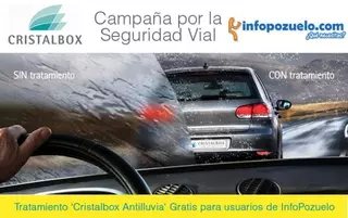 Cristalbox e InfoPozuelo.com regalan 500 tratamientos antilluvia para mejorar la seguridad vial de los pozueleros