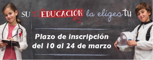 Abierto el plazo de escolarización para centros públicos y concertados