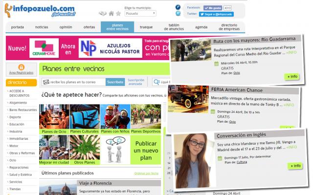 InfoPozuelo.com inaugura la sección Planes entre Vecinos en su 15º Aniversario