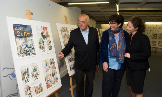 La Biblioteca Miguel de Cervantes expone un cómic sobre el 2 de mayo del ilustrador Martín Salvador