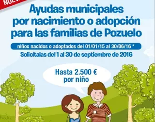 El Ayuntamiento de Pozuelo convoca las segundas ayudas al nacimiento o adopción de hasta 2.500 euros