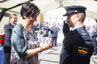 La alcaldesa destaca la entrega y profesionalidad de la Policía Nacional de Pozuelo de Alarcón en el día de su patrón