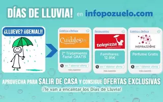 InfoPozuelo.com presenta 'Días de Lluvia': cupones descuento exclusivos para días lluviosos
