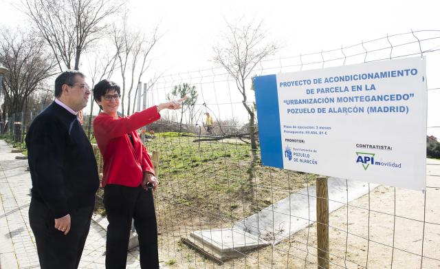 Los vecinos de la Urbanización de Montegancedo podrán disfrutar de una nueva zona de esparcimiento
