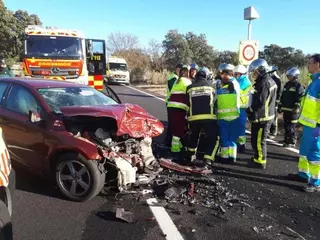 Cuatro heridos en un accidente en la Ctra. de Boadilla a Pozuelo