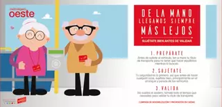 Metro Ligero Oeste apuesta por la seguridad de los mayores con su nueva campaña de sensibilización