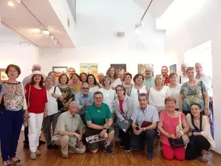 Los Mayores pintores exponen sus obras en el Centro Cultural Padre Vallet