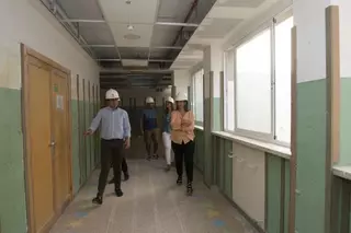 La alcaldesa visitó el fin de las obras del colegio público Asunción de Nuestra Señora