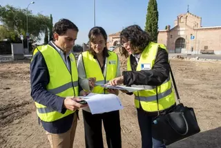 Comienzan las obras de la rotonda del cementerio de Pozuelo