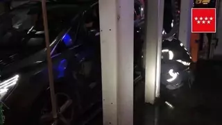 Una mujer herida en un túnel de lavado en Pozuelo