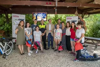 Los alumnos de la escuela de verano "Eco-carné de bici" del Aula de Educación Ambiental de Pozuelo finalizan sus clases
