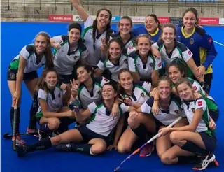 Victoria de las chicas del Club de Hockey Pozuelo este fin de semana
