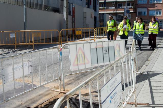 Avanzan a buen ritmo las obras de mejora en el entorno de la calle Sagunto y del barrio de los Horcajos de Pozuelo