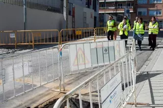 Avanzan a buen ritmo las obras de mejora en el entorno de la calle Sagunto y del barrio de los Horcajos de Pozuelo