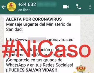 La Guardia Civil alerta de una estafa por Whatsapp utilizando el coronavirus