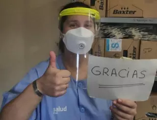 Vecinos de Las Rozas, Majadahonda, Boadilla y Pozuelo se unen para 'imprimir' viseras de protección 3D