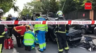 Un conductor octogenario pierde el control del vehículo y atropella a una mujer en Pozuelo