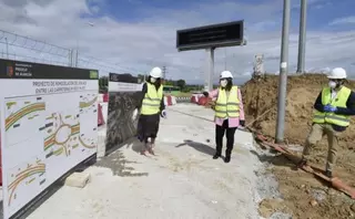Pérez Quislant ha visitado las obras de soterramiento de la M-503 en la glorieta que atraviesa a su paso por Pozuelo 