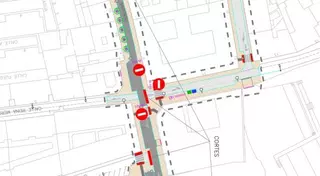 Nuevo corte de tráfico en la calle Sagunto por labores de asfaltado
