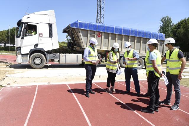 En marcha las obras de mejora en la pista de atletismo de la Ciudad Deportiva Valle de las Cañas de Pozuelo de Alarcón