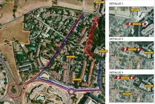 Corte de tráfico por obras en la calle Javier Fernández Golfín desde hoy 28 de julio