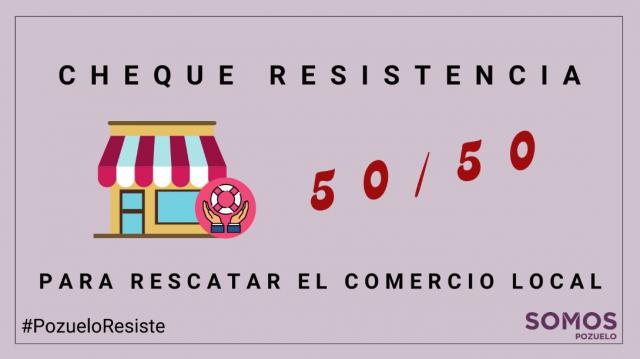 Somos Pozuelo propone crear un “Cheque Resistencia” para salvar al comercio local
