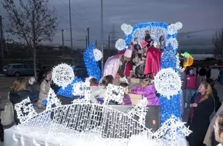 Melchor, Gaspar y Baltasar, de camino a Pozuelo de Alarcón