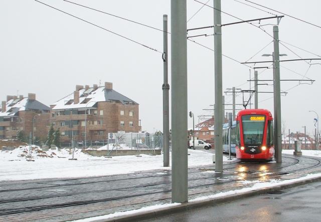 Autobuses, trenes, Metro Ligero... transporte público tras la nevada en Pozuelo