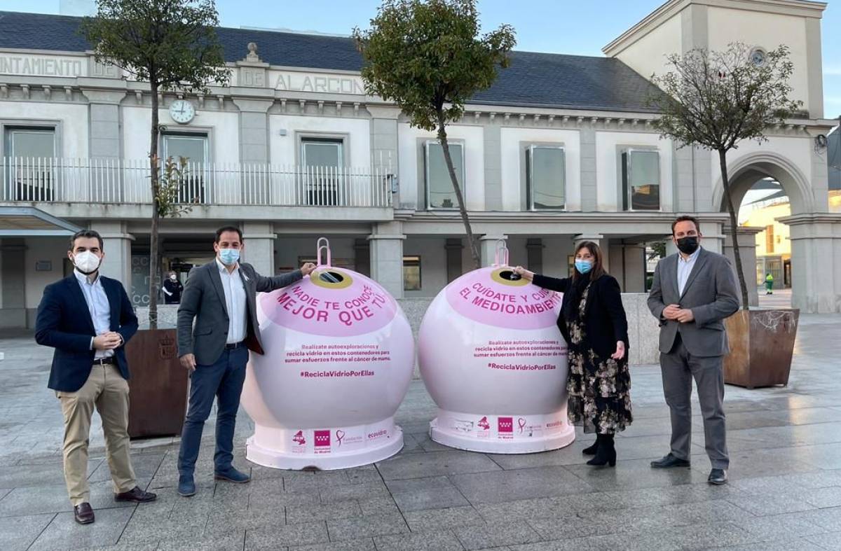 Pozuelo se suma a la campaña solidaria 'Recicla Vidrio por ellas' con motivo del Día Mundial contra el Cáncer de Mama