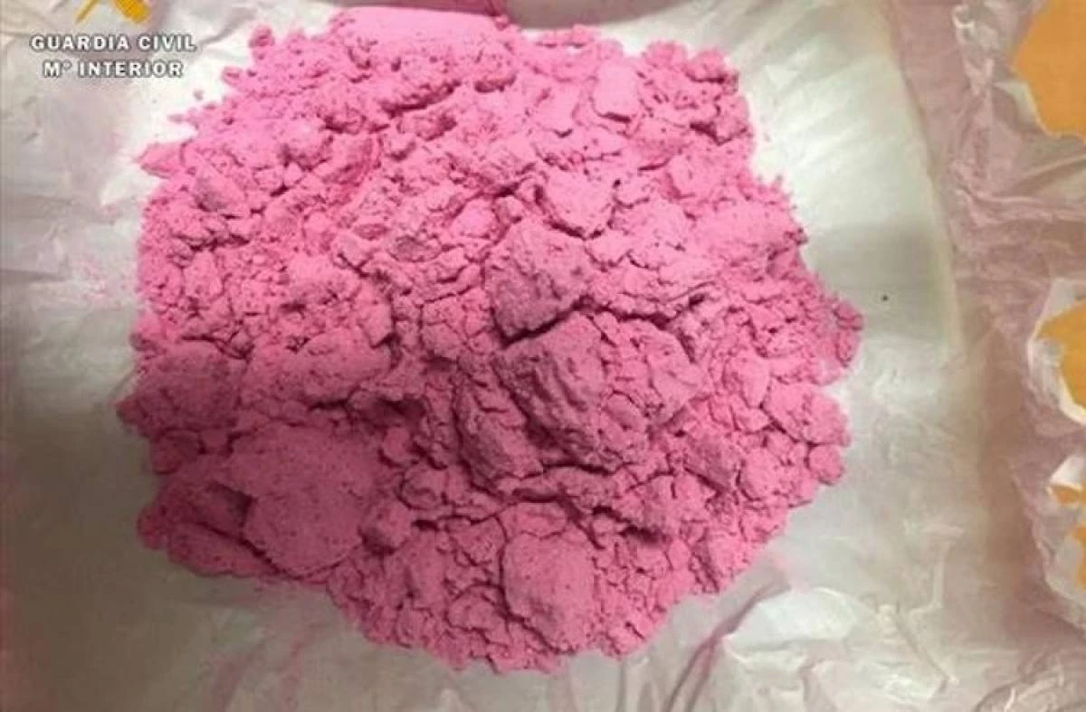 Cocaína rosa incautada por la Guardia Civil