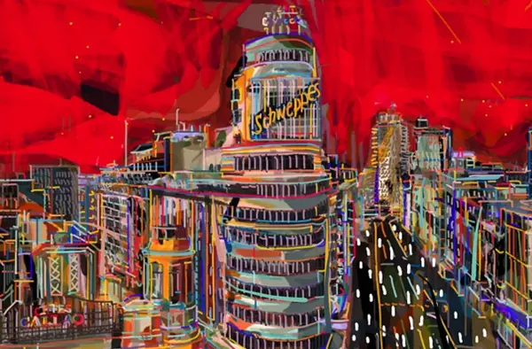 Naturaleza y asfalto se aúnan en la exposición del pintor Santiago Esteban en Pozuelo