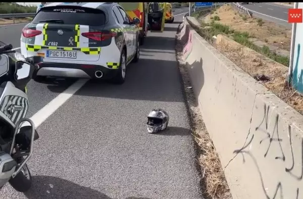 Accidente mortal: muere un motorista de 26 años en la M-40 a la altura de Pozuelo