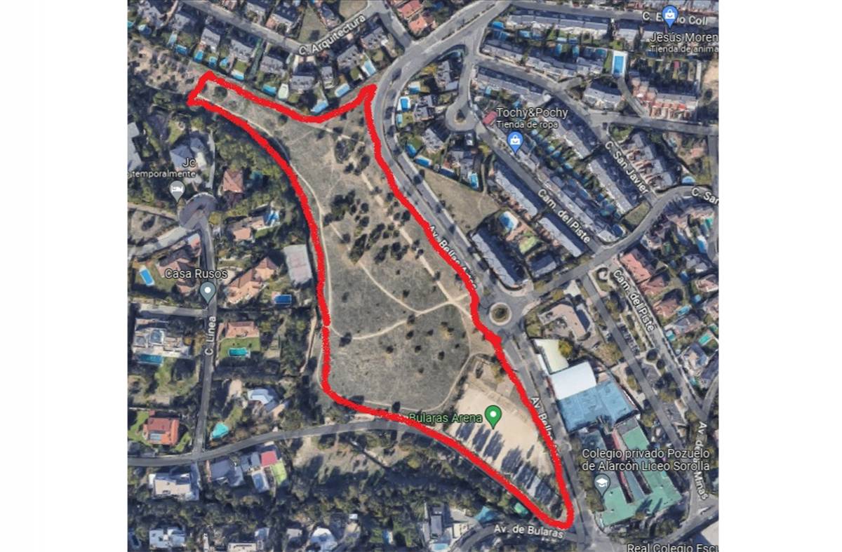 El PSOE de Pozuelo plantea construir un Parque Deportivo frente al Liceo Sorolla